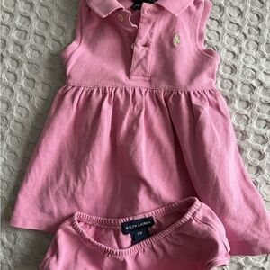 Ralph Lauren Pink Infant Dress Set